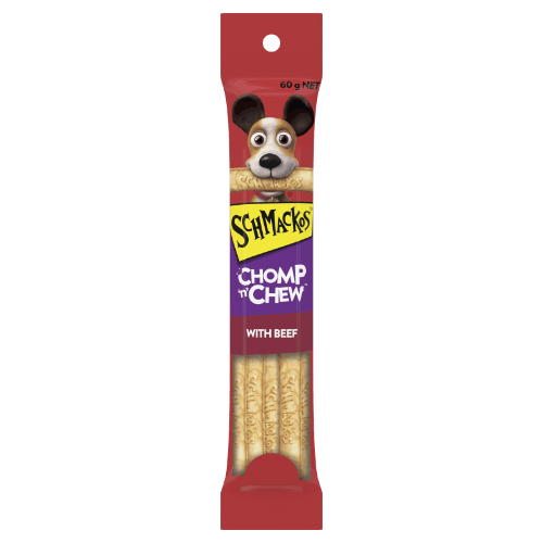 Schmackos Chomp N Chew Beef Large Dog Treat