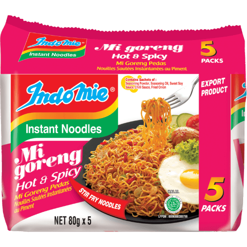 Indomie Mi Goreng Hot & Spicy Noodles