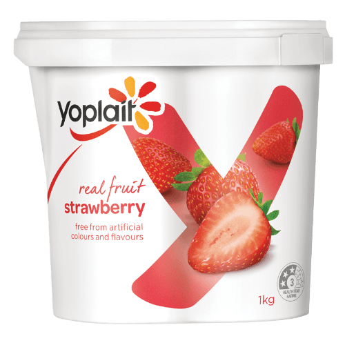 Yoplait Real Fruit Strawberry Yoghurt