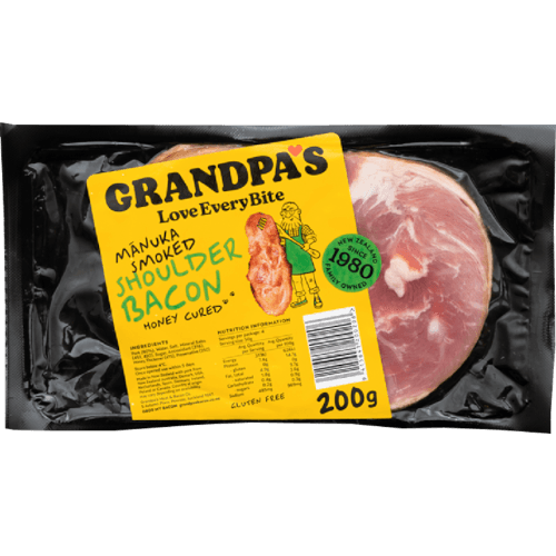 Grandpa's Meat & Bacon Co. Manuka Smoked Shoulder Bacon