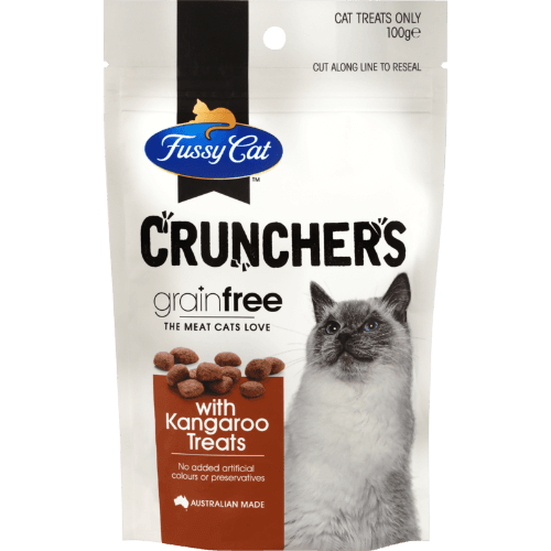 Fussy Cat Crunchers Grainfree Kangaroo Cat Treats