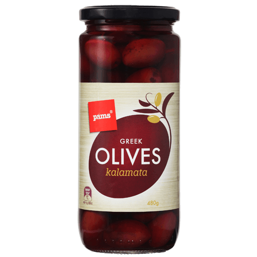 Pams Kalamata Olives In Brine 480 g