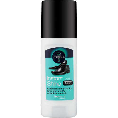 Footcare Instant Shine Black Liquid Shoe Polish