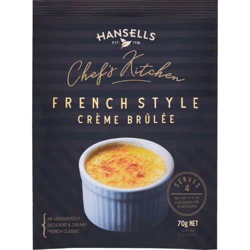 Hansells Chef's Kitchen French Style Creme Brulee Dessert Mix