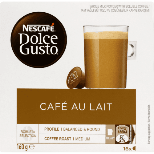 Nescafe Dolce Gusto Cafe Au Lait Coffee Capsules