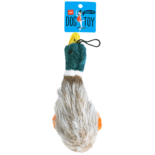 Pams Small Plush Duck Dog Toy