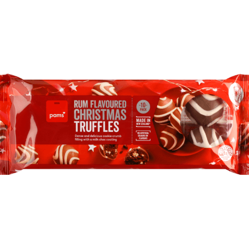 Pams Rum Flavoured Christmas Truffles 250 g