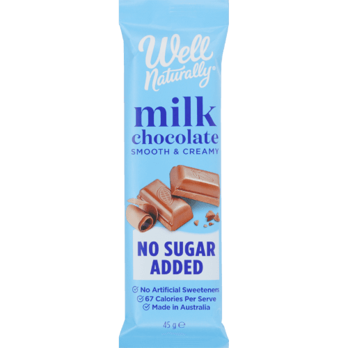 Well Naturally No Sugar Added Smooth & Creamy Milk Chocolate Bar