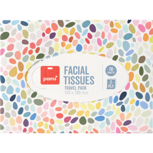 Pams Facial Tissues Travel Pack