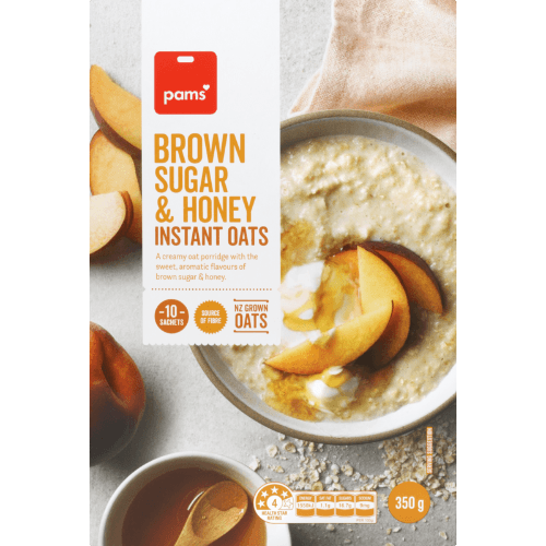 Pams Brown Sugar & Honey Instant Oats Sachets