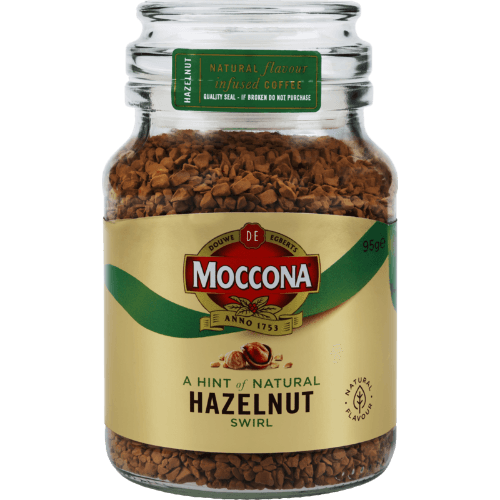 Moccona Hazelnut Instant Coffee Jar