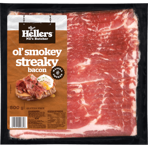 Hellers Ol' Smokey Streaky Bacon