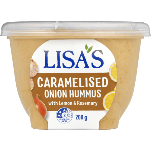 Lisa's Caramelised Onion Hummus With Rosemary & Lemon