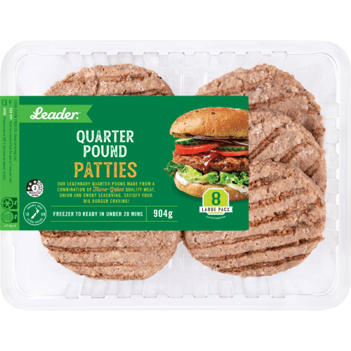Leader Quarter Pound Burger Patties