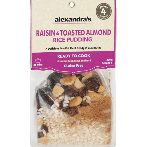 Alexandra's Raisin & Toasted Almond Rice Pudding 230 g