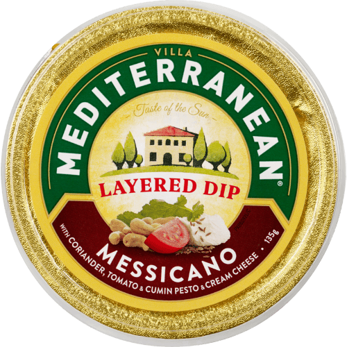 Mediterranean Messicanno Layered Dip