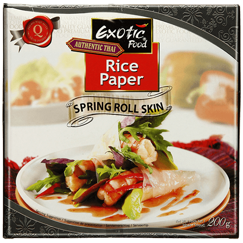 Exotic Food Authentic Thai Rice Spring Roll Skin