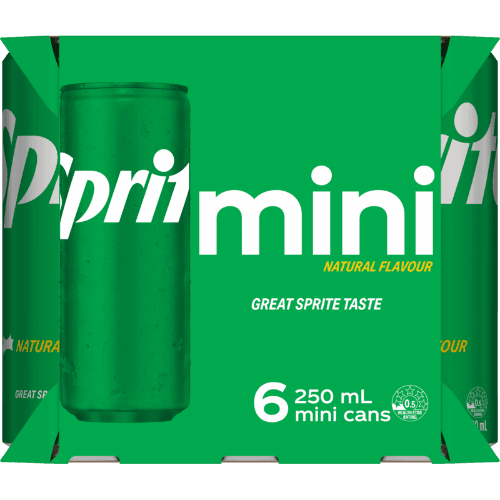 Sprite Natural Flavour Soft Drink Mini Cans