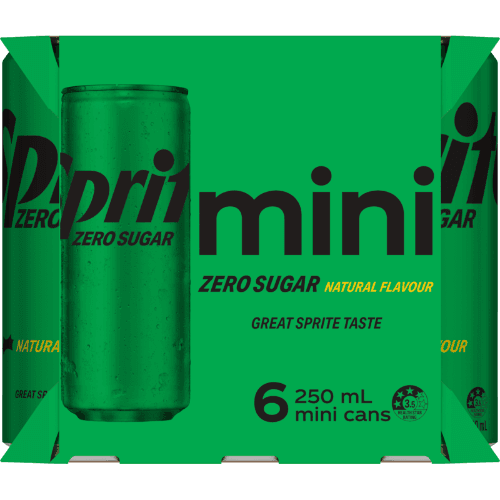 Sprite Zero Sugar Natural Flavour Soft Drink Cans