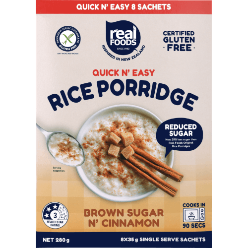 Real Foods Brown Sugar n' Cinnamon Rice Porridge