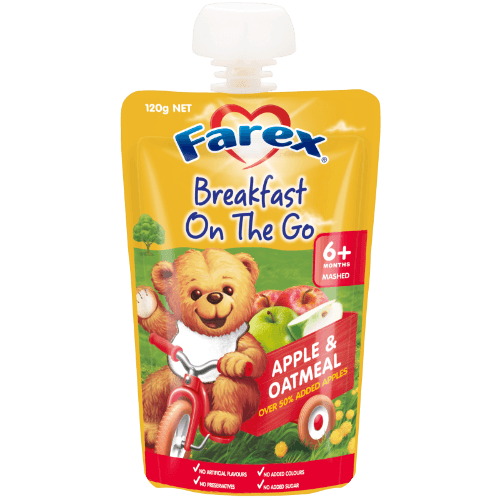 Farex Breakfast On The Go Apple & Oatmeal 6+ Months