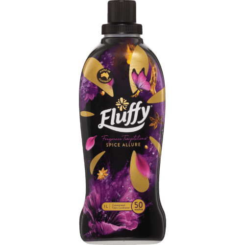 Fluffy Fragrance Temptations Spice Allure Concentrated Fabric Softener Conditioner