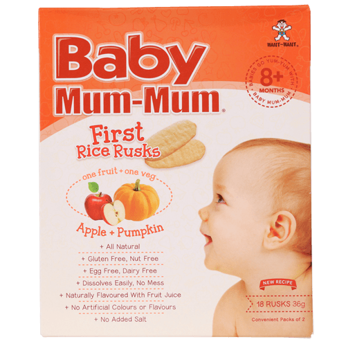 Baby Mum-Mum Apple & Pumpkin First Rice Rusks