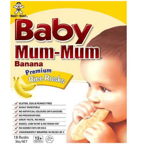 Baby Mum-Mum Banana Premium Rice Rusks