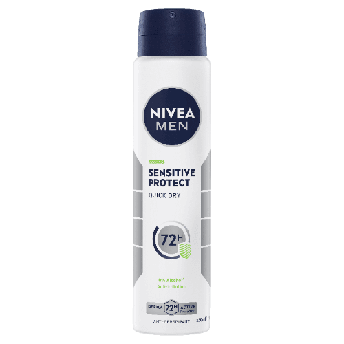 Nivea Men Sensitive Protect 72Hr Protection Anti-Perspirant Aerosol