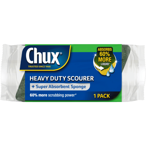 Chux Heavy Duty Scourer + Super Absorbent Sponge