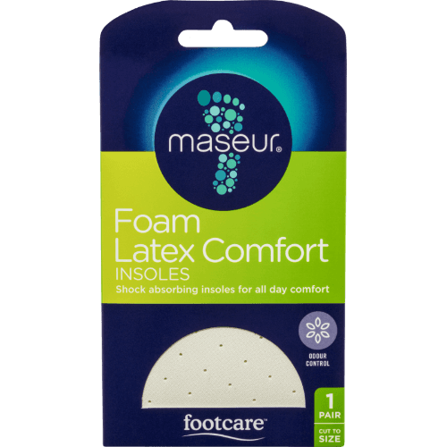 Footcare Maseur Foam Latex Comfort Insoles