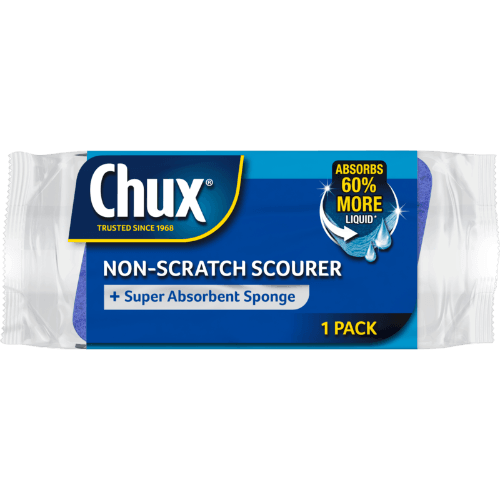 Chux Non Scratch Scourer + Super Absorbent Sponge
