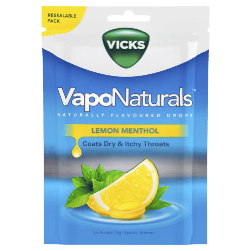 Vicks VapoNaturals Lemon Menthol Throat Drops