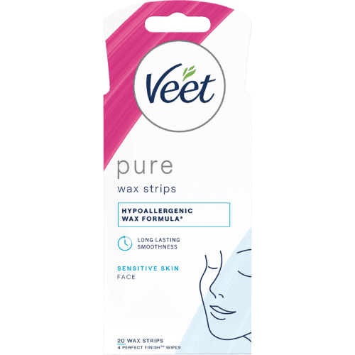 Veet Pure Cold Wax Strips Face Hair Removal