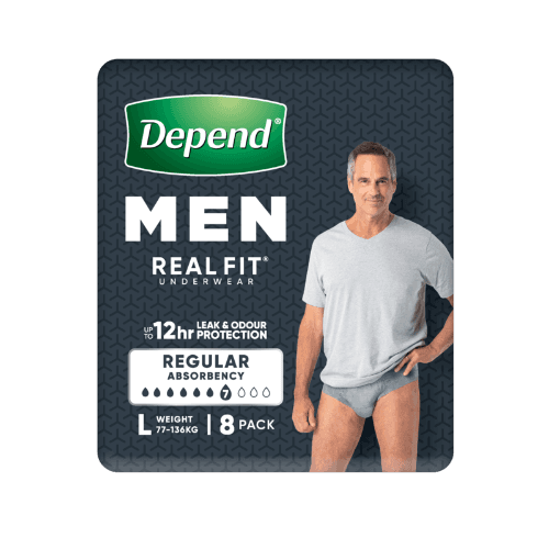 Depend Real Fit Incontinence Underwear Men Large