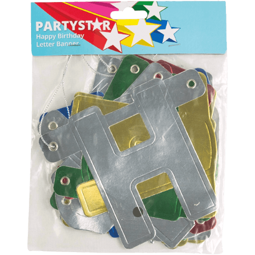 Korbond Partystar Happy Birthday Letter Banner