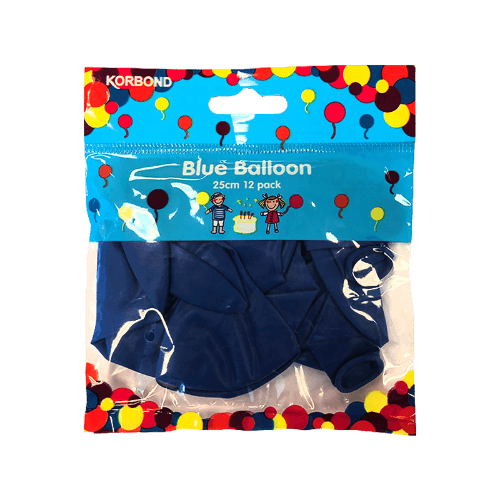 Korbond Blue Balloons 25cm