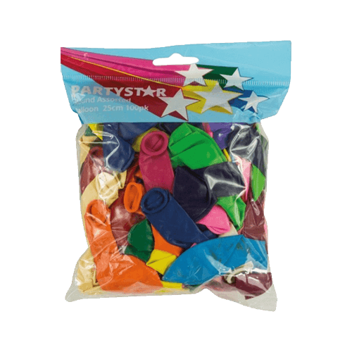 Korbond Party Star Assorted 25cm Balloons