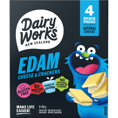 Dairyworks Edam Natural Cheese & Crackers