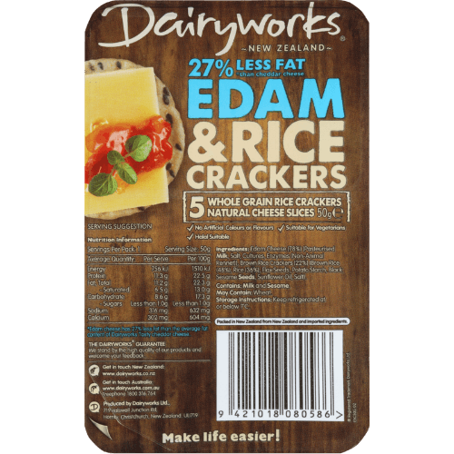 Dairyworks Edam & Rice Crackers