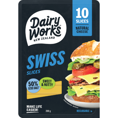 Dairyworks Swiss Cheese Slices