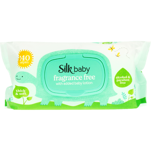 Silk Fragrance Free With Added Baby Lotion Baby Wipes