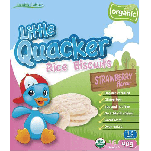 Little Quacker Strawberry Rice Biscuits