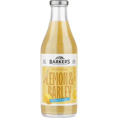 Barker's Lemon & Barley Reduced Sugar Fruit Syrup