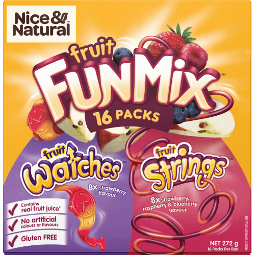 Nice & Natural Fun Mix Watches & Strings Fruit Snacks