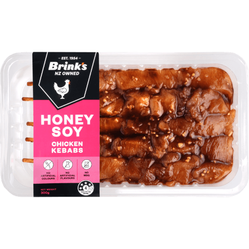 Brink's Honey Soy Chicken Kebabs