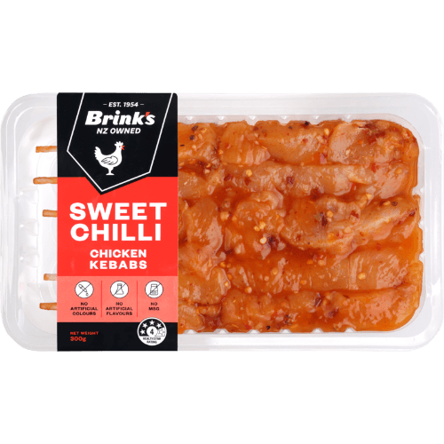 Brink's Sweet Sriracha Chilli Chicken Kebabs