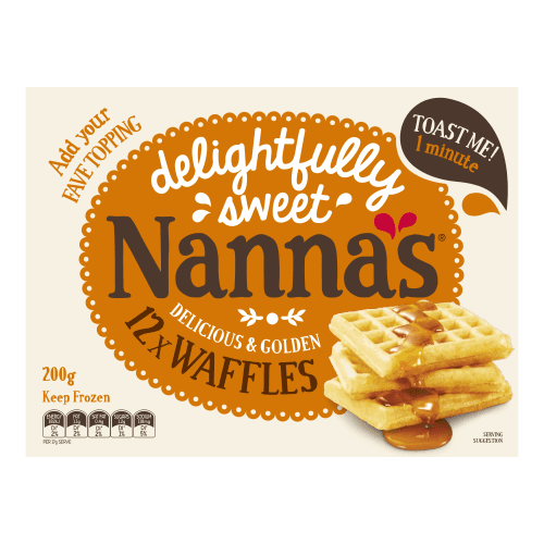 Nanna's Waffles Original 12 Each 200 g
