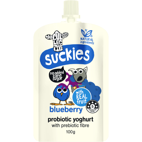 The Collective Suckies Blueberry Probiotic Yoghurt Pouch