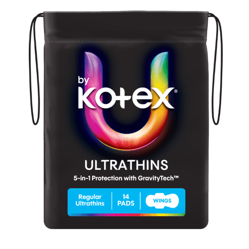 U By Kotex Ultrathins Regular Pads With Wings